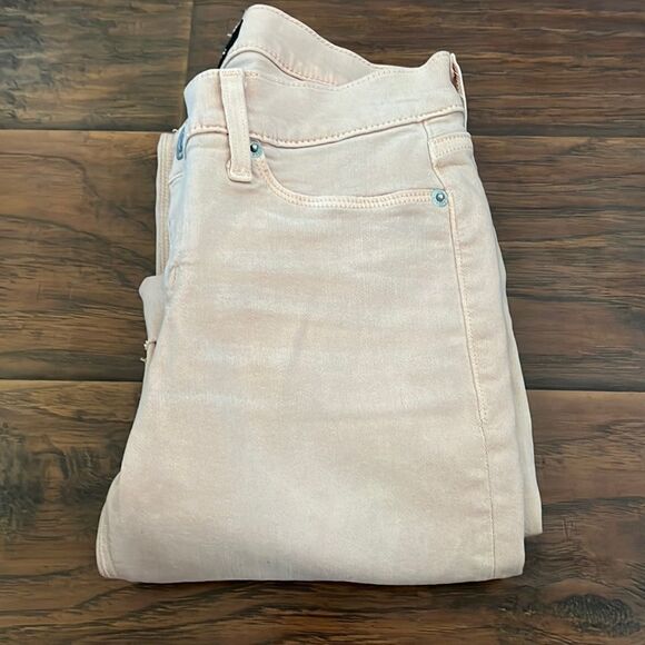 Hudson Tally Deep Cuff Crop Skinny Jeans Feminine Contemporary Casual Coastal - Picture 4 of 15